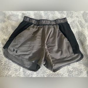 Under armour shorts. Gray and black. Great condition